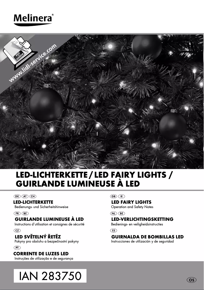 Page 1 de la notice Manuel utilisateur Melinera IAN 283750