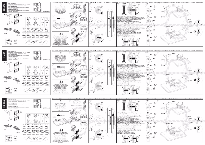 Page 1 de la notice Manuel utilisateur AVF UL400PB