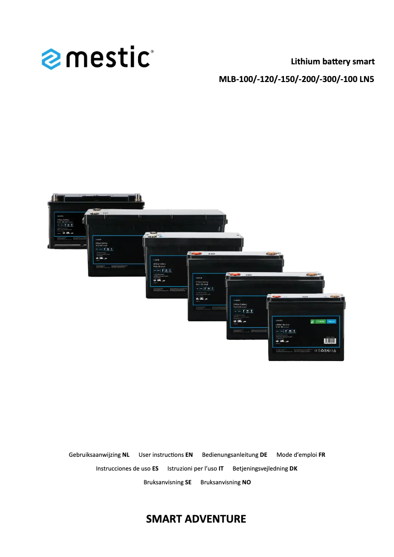 Page 1 de la notice Manuel utilisateur Mestic MLB-150