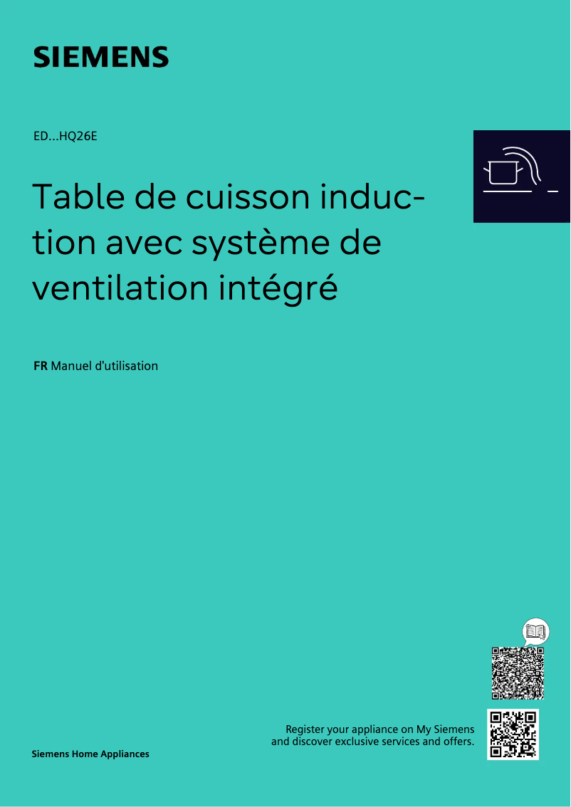 Page 1 de la notice Manuel utilisateur Siemens ED851HQ26M