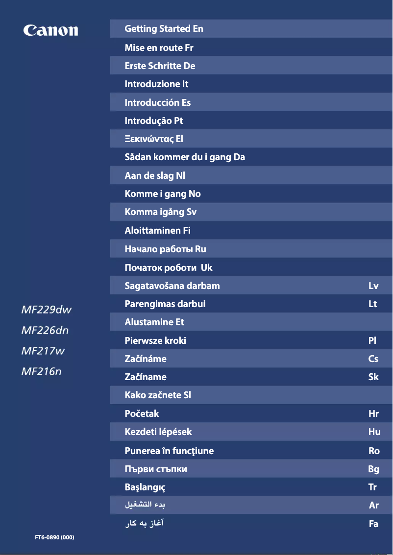 Page 1 de la notice Manuel utilisateur Canon i-SENSYS MF216n