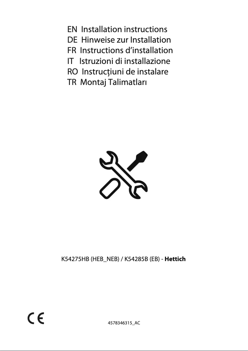 Page 1 de la notice Instructions / montage Grundig GEK5100