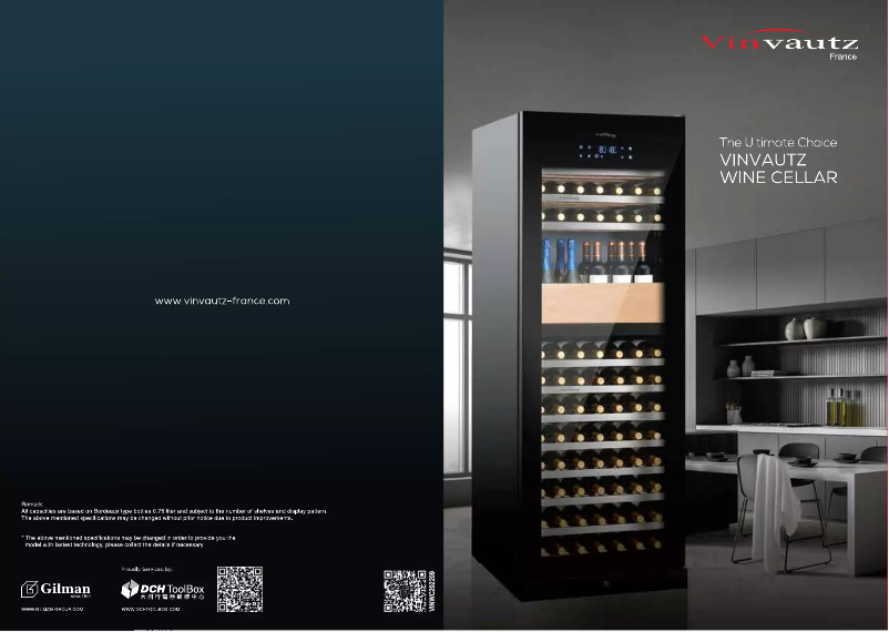 Page 1 de la notice Catalogue Vinvautz VZ181VDUG