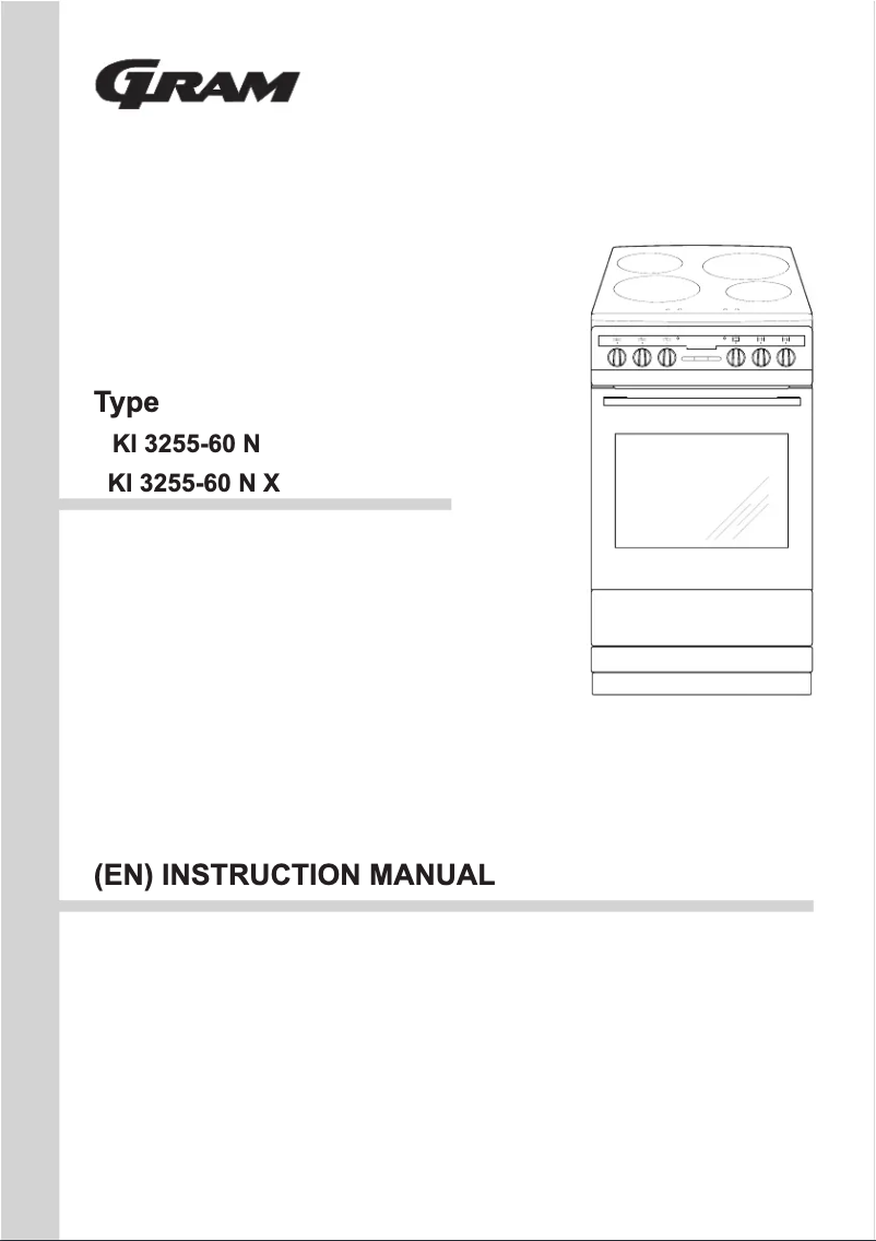 Page 1 de la notice Manuel utilisateur Gram KI 3255-60 N X