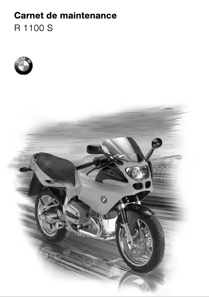 Page 1 de la notice Manuel utilisateur BMW R 1100 S (2000)