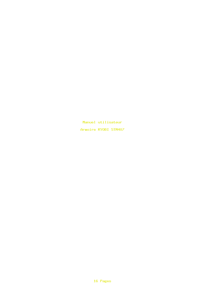Page 1 de la notice Manuel utilisateur RYOBI STM407