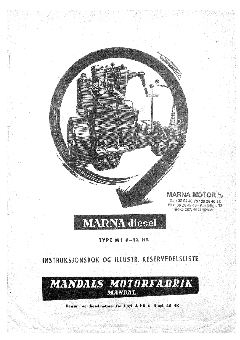 Page 1 de la notice Manuel utilisateur Marna M1
