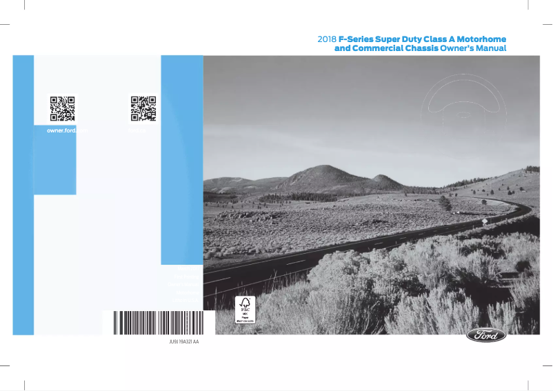 Page 1 de la notice Manuel utilisateur Ford F-59 Commercial Stripped Chassis (2018)