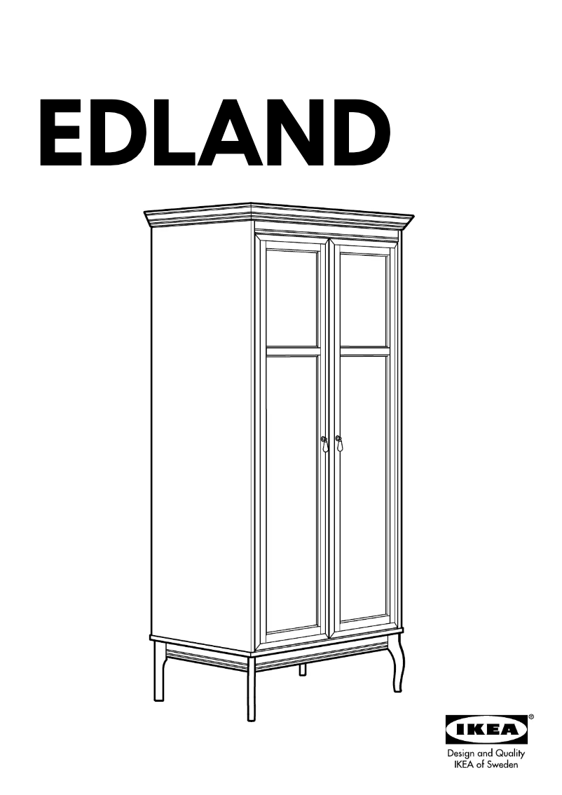 Page 1 de la notice Manuel utilisateur Ikea EDLAND