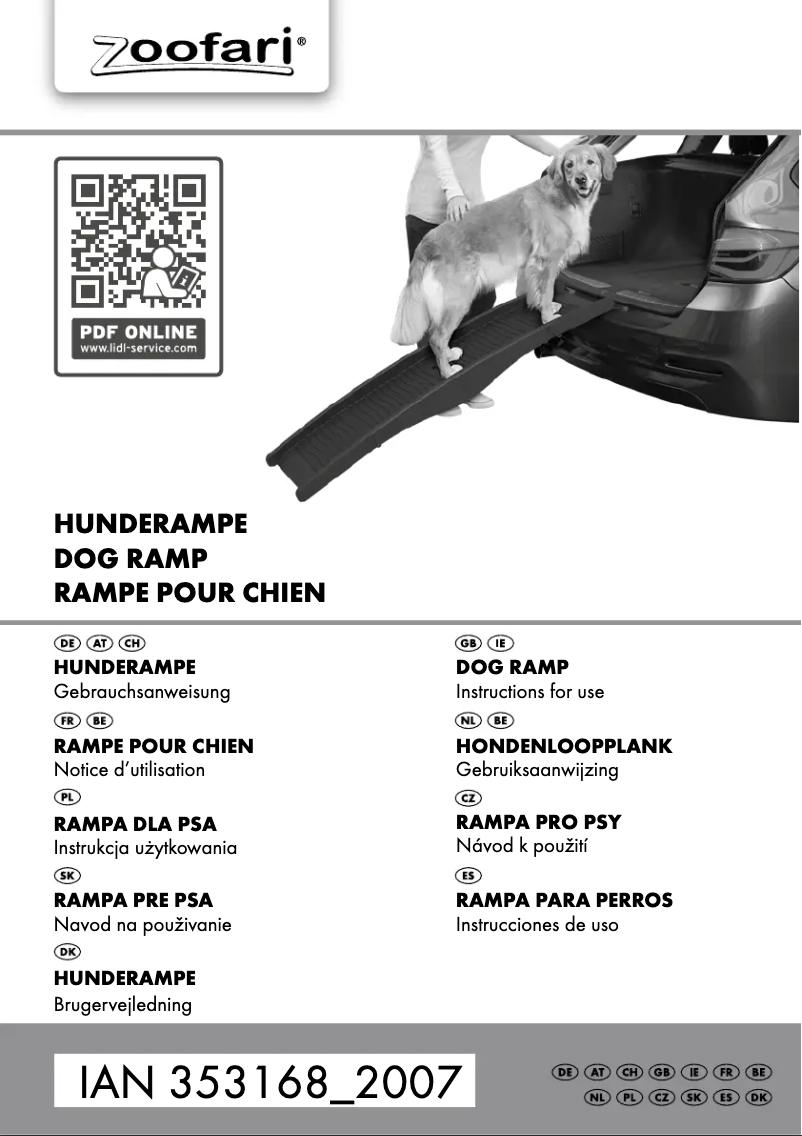 Page 1 de la notice Manuel utilisateur Zoofari IAN 313415