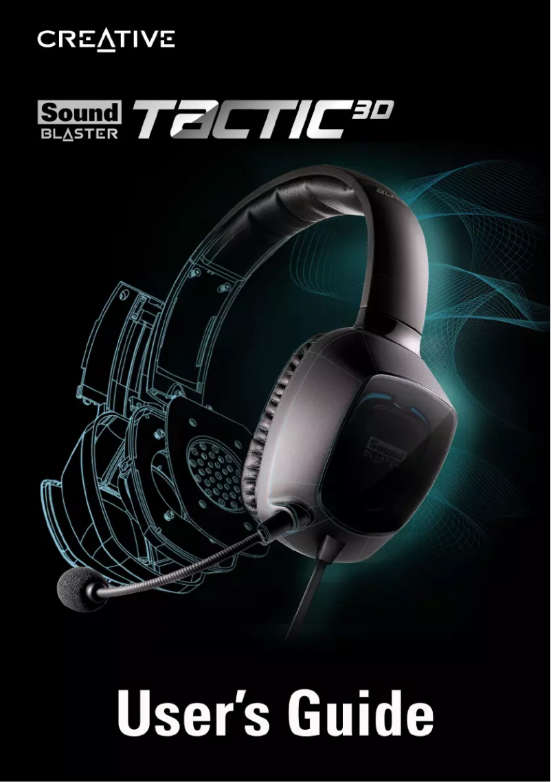 Page 1 de la notice Manuel utilisateur Creative Sound Blaster Tactic3D Alpha