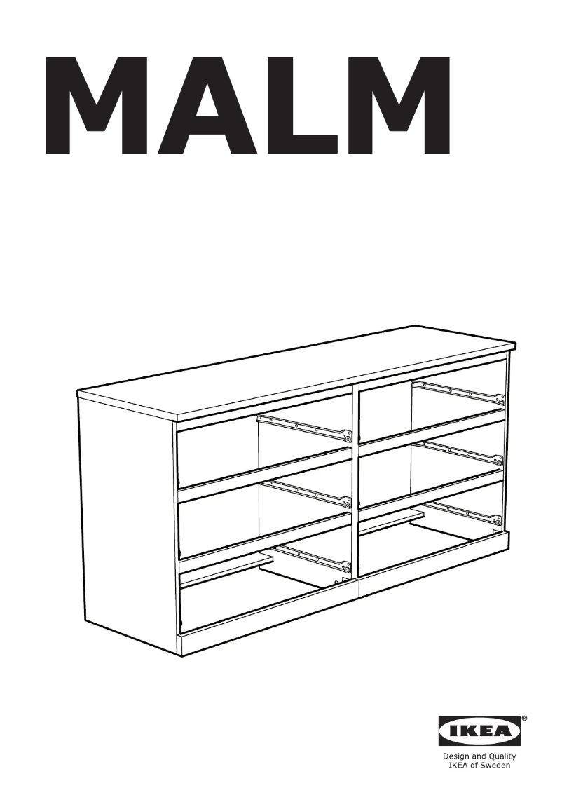 Page 1 de la notice Manuel utilisateur Ikea MALM 604.035.84