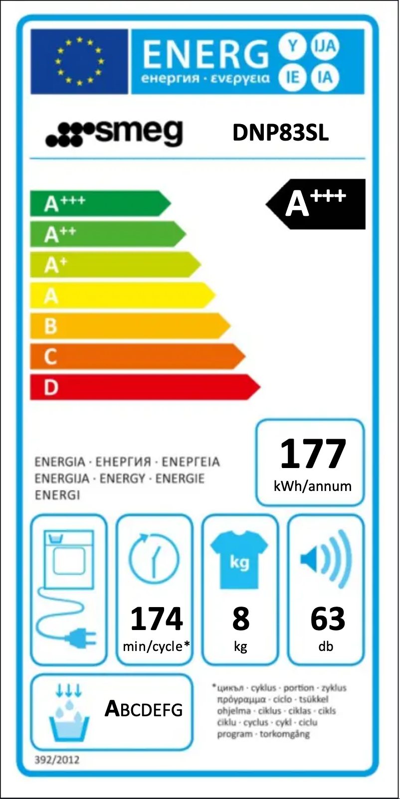 Page 1 de la notice Manuel utilisateur Smeg DNP83SL