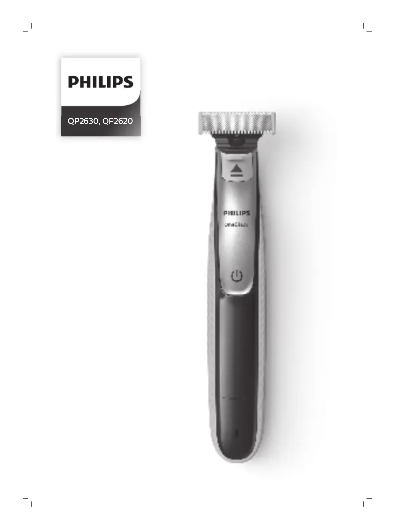 Página 1 del manual Manual de usuario Philips OneBlade Face + Body QP2630