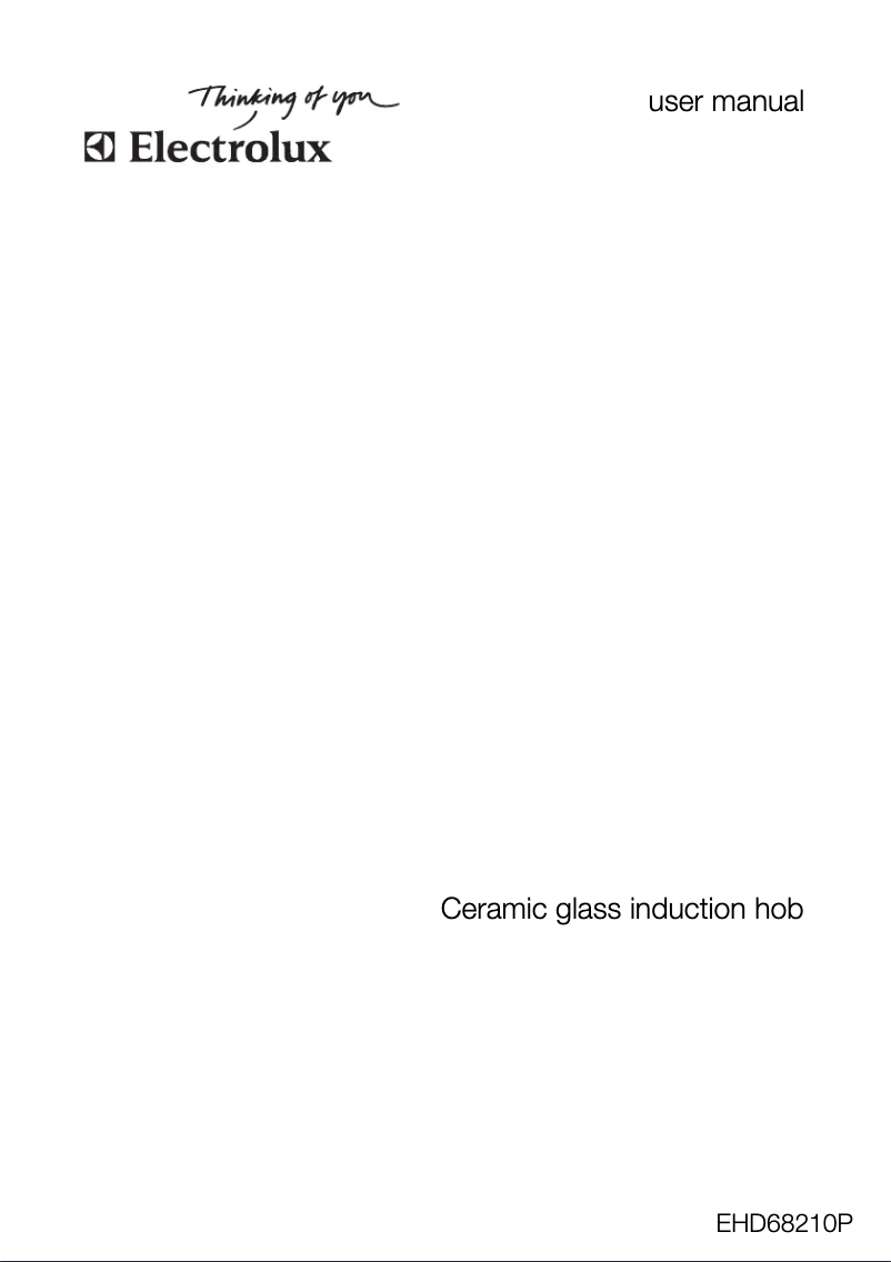 Page 1 de la notice Manuel utilisateur Electrolux EHD80160P