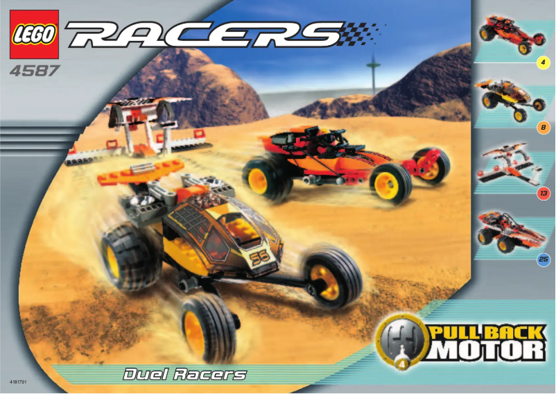 Página 1 del manual Manual de usuario Lego Duel Racers