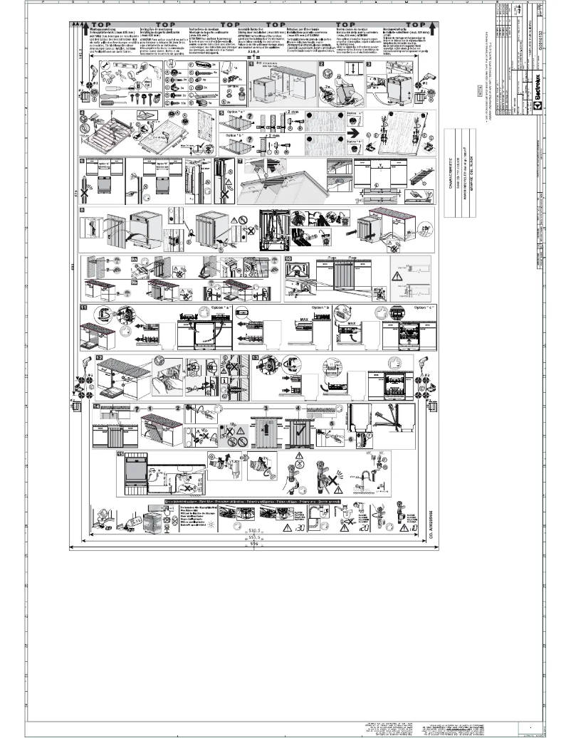 Page 1 de la notice Guide d'installation AEG FSE83806P