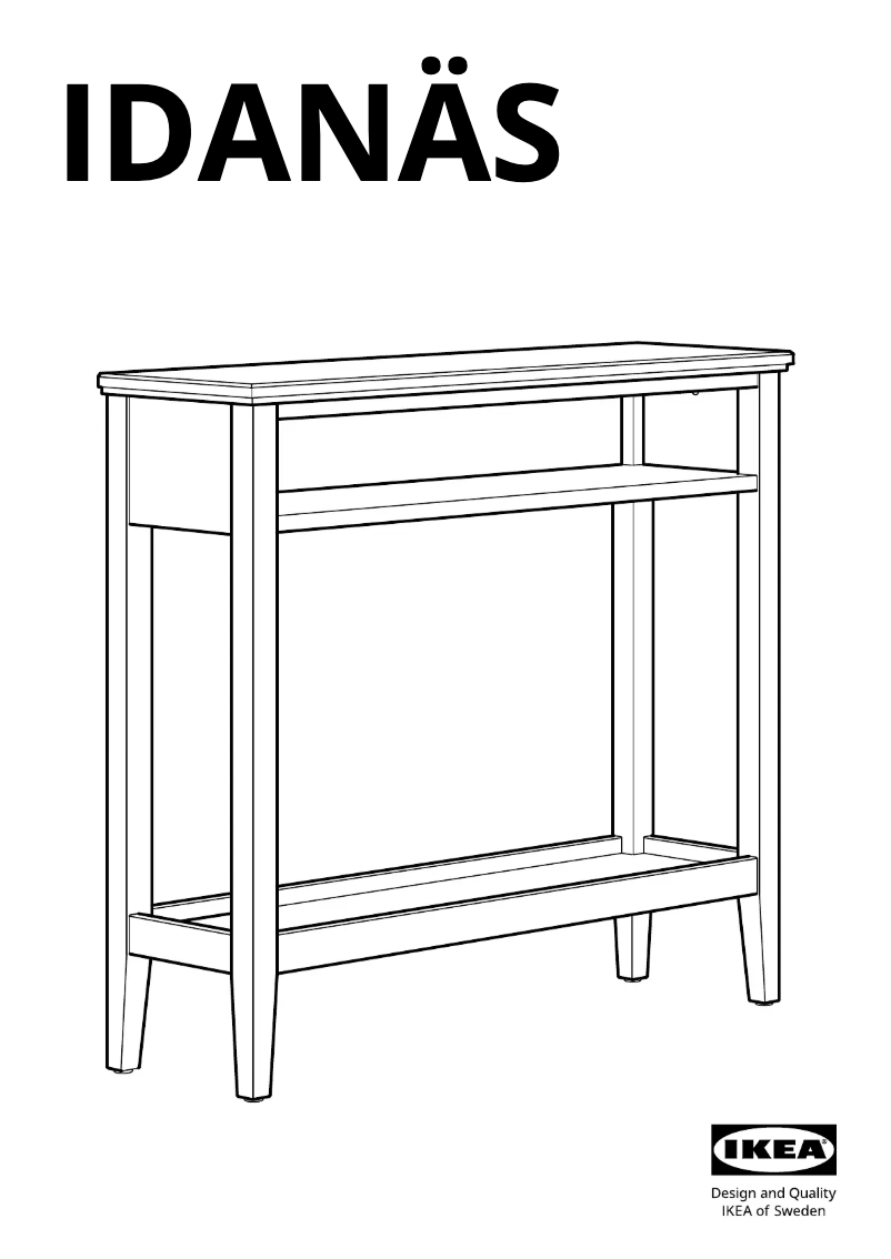 Page 1 de la notice Manuel utilisateur Ikea IDANÄS 304.878.77
