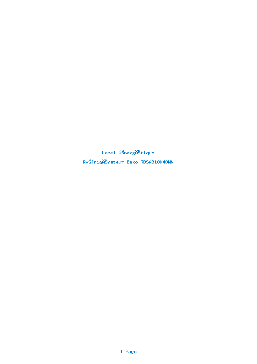 Image de la première page du manuel de l'appareil RDSA310K40WN