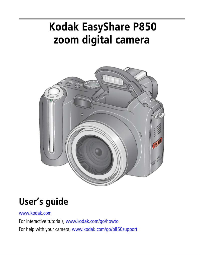 Página 1 del manual Manual de usuario Kodak EasyShare P850
