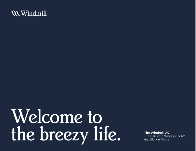 Page 1 de la notice Manuel utilisateur Windmill 08W2Wi