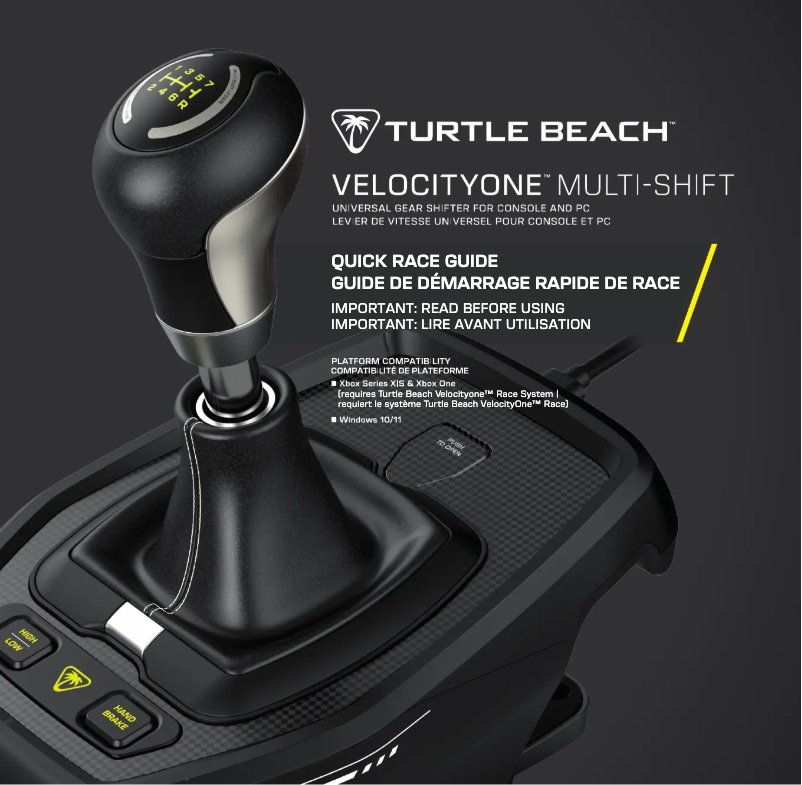 Page 1 de la notice Manuel utilisateur Roccat VelocityOne Multi-Shift