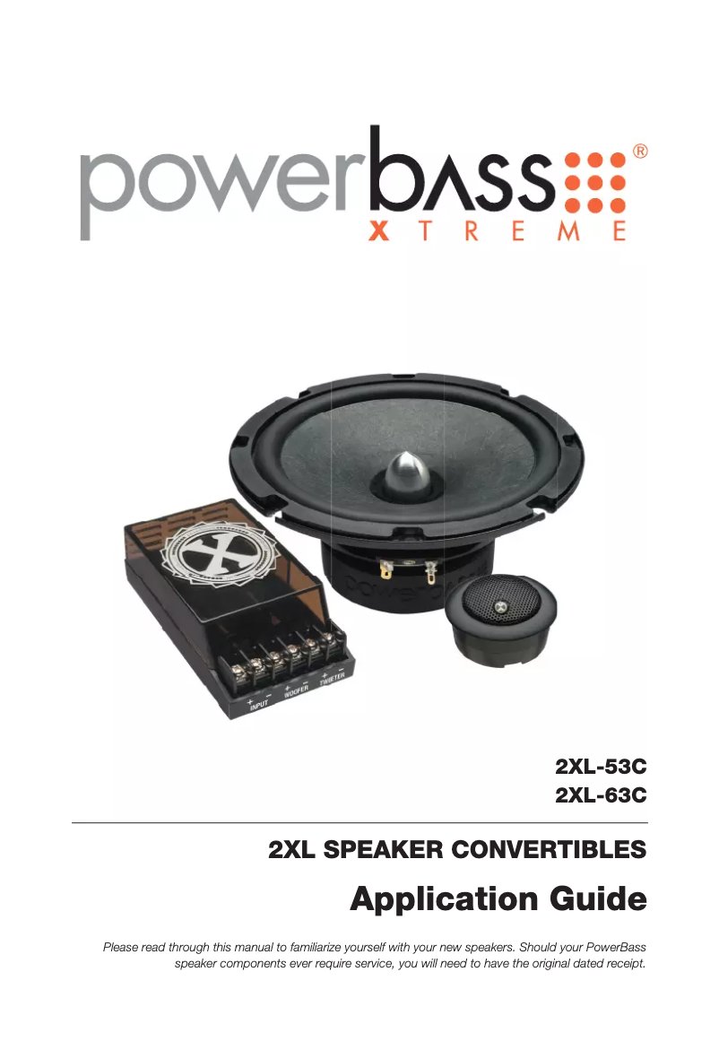 Página 1 del manual Manual de usuario PowerBass 2XL-53C