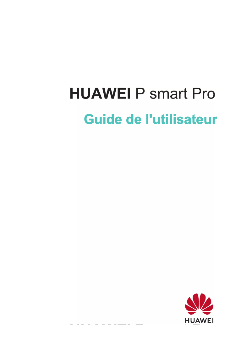 Página 1 del manual Manual de usuario Huawei P smart Pro