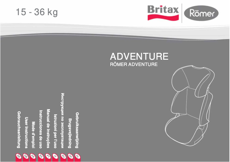 Page 1 de la notice Manuel utilisateur Britax-Römer Adventure 2000001936