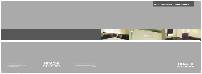 Page 1 de la notice Brochure Hitachi RAS-350GA