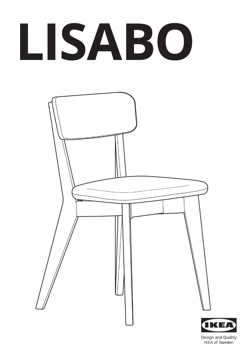 Page 1 de la notice Manuel utilisateur Ikea LISABO 605.540.83