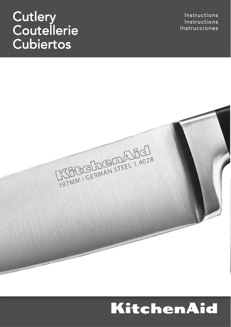 Page 1 de la notice Manuel utilisateur KitchenAid KKFTR4OB