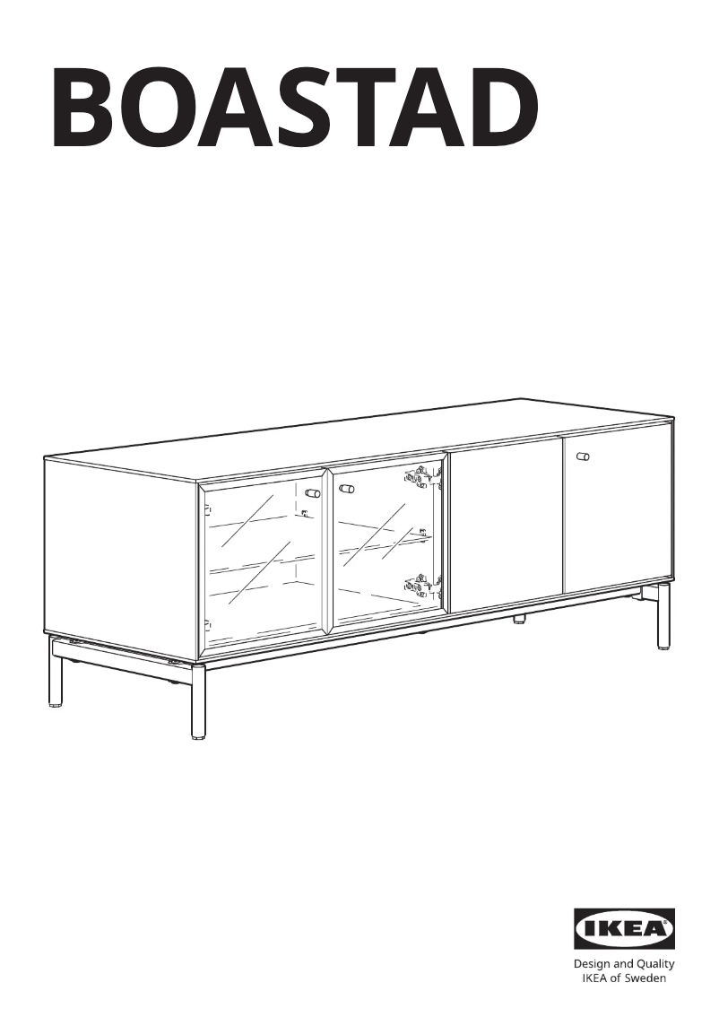 Page 1 de la notice Manuel utilisateur Ikea BOASTAD 805.070.24