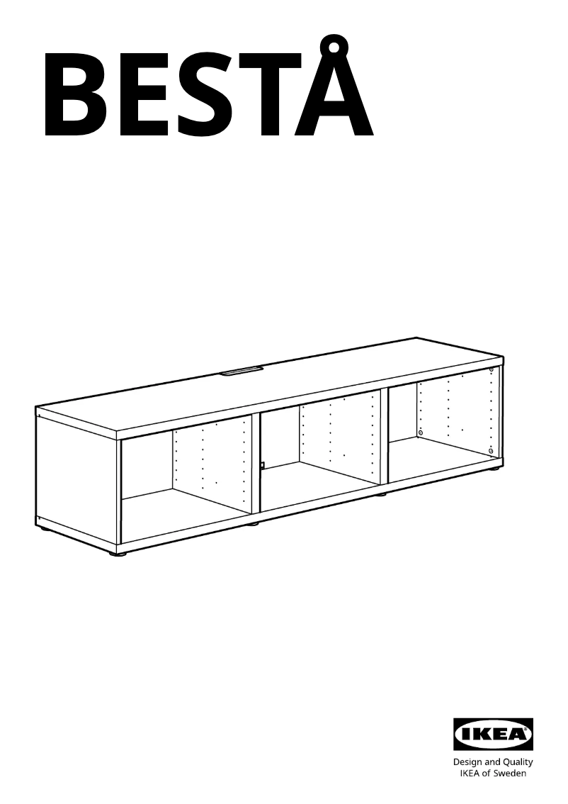 Page 1 de la notice Manuel utilisateur Ikea BESTÅ 202.945.20