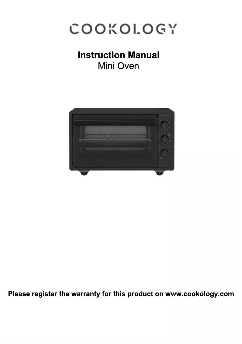 Page 1 de la notice Manuel utilisateur Cookology CMO37BK