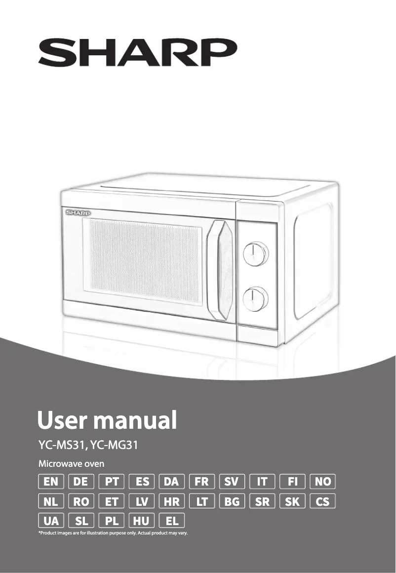 Página 1 del manual Manual de usuario Sharp YC-MG31E