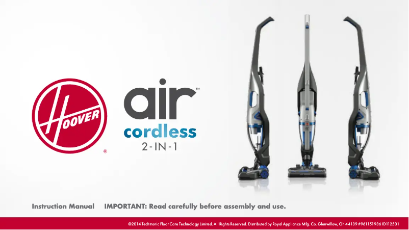 Página 1 del manual Manual de usuario Hoover BH52160PC