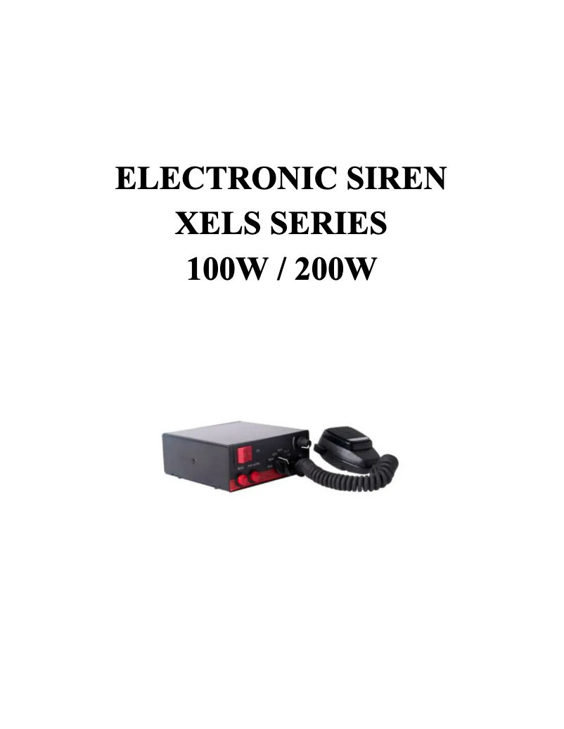 Page 1 de la notice Manuel utilisateur Epcom X-ELS-200