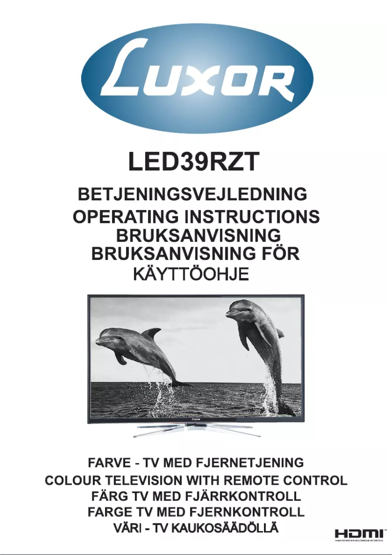 Page 1 de la notice Manuel utilisateur Luxor LED39RZT