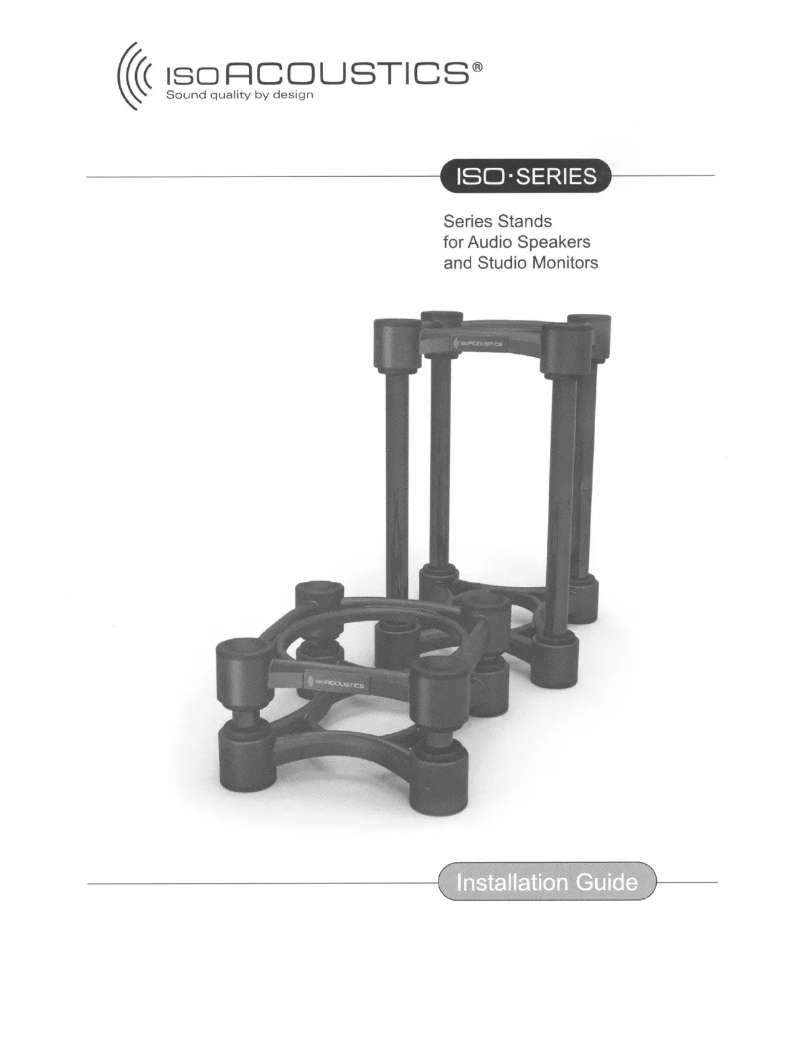 Page 1 de la notice Manuel utilisateur IsoAcoustics ISO-200