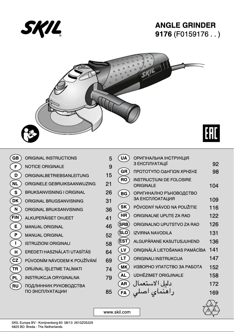 Página 1 del manual Manual de usuario Skil 9176 AA