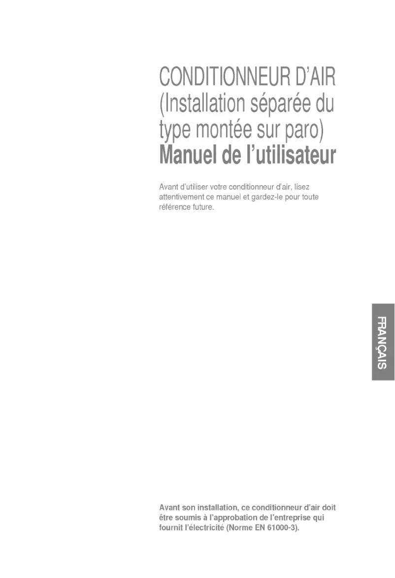 Page 1 de la notice Manuel utilisateur LG LSUP1260BB