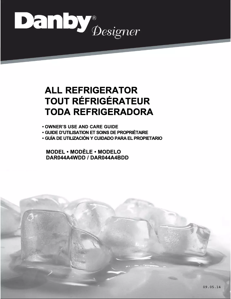 Page 1 de la notice Manuel utilisateur Danby DAR044A4WDD