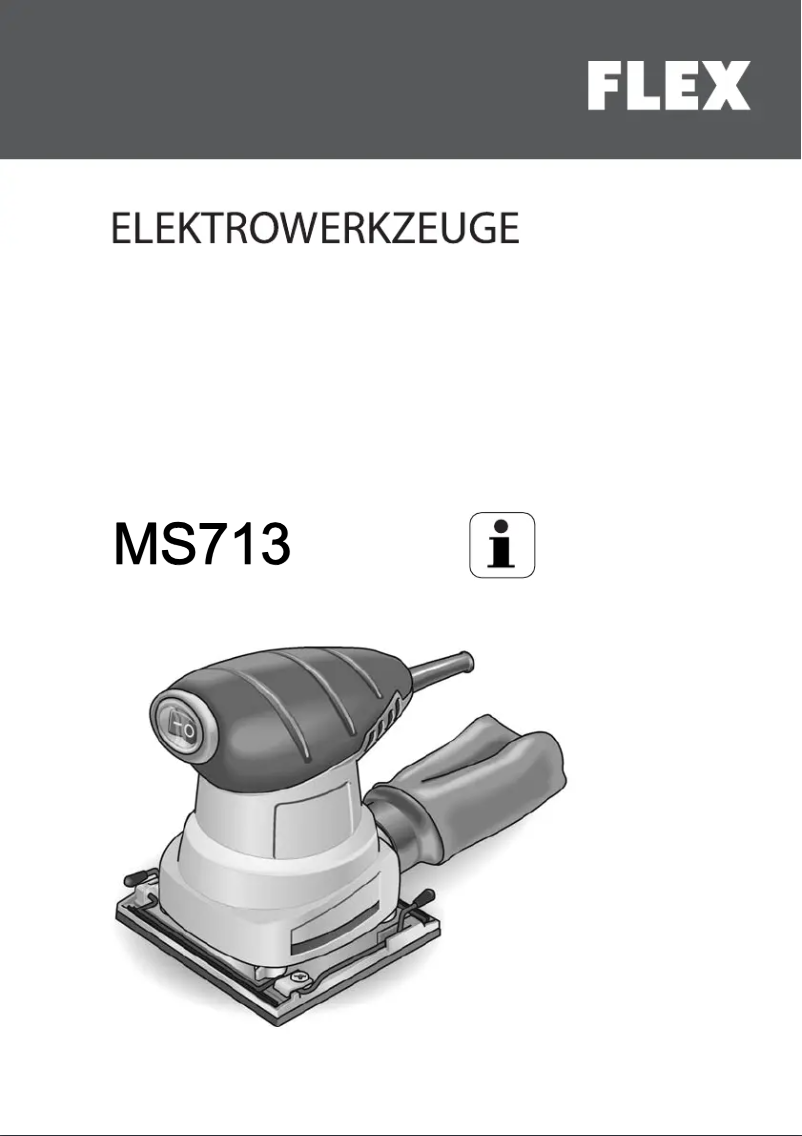 Page 1 de la notice Manuel utilisateur Flex MS 713