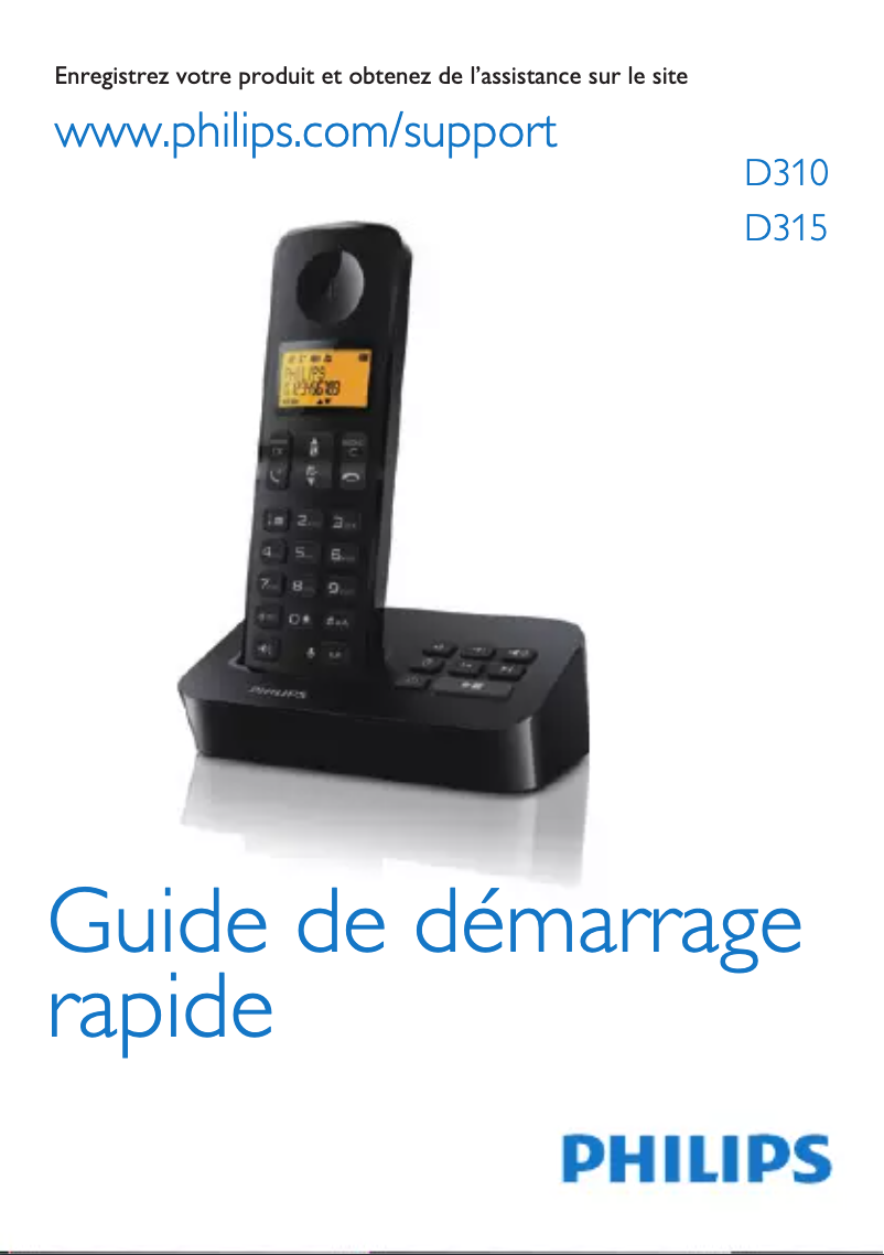 Página 1 del manual Guía de inicio rápido Philips D3151B