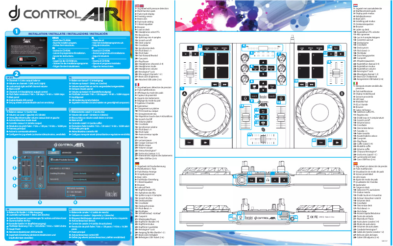 Page 1 de la notice Mode d'emploi Hercules DJControl AIR