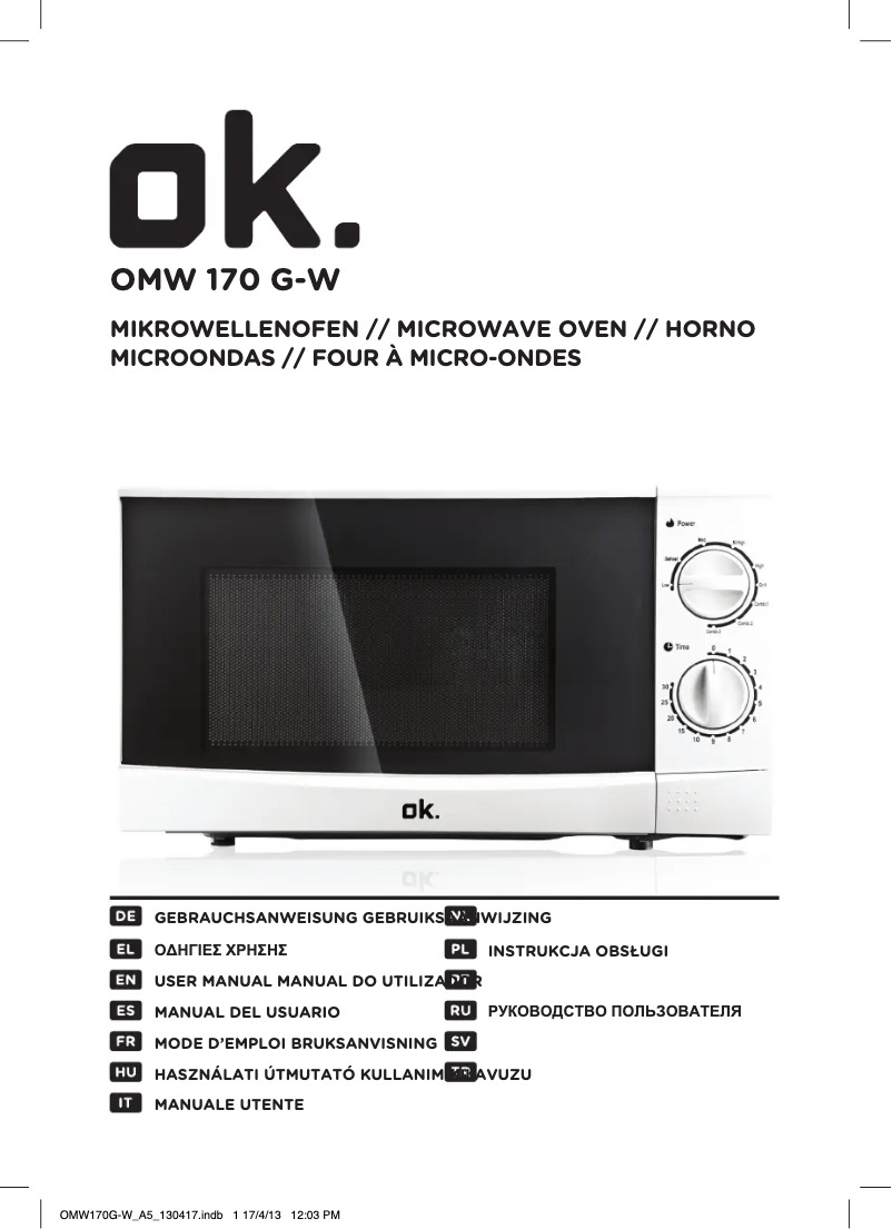 Página 1 del manual Manual de usuario OK OMW 170G-W