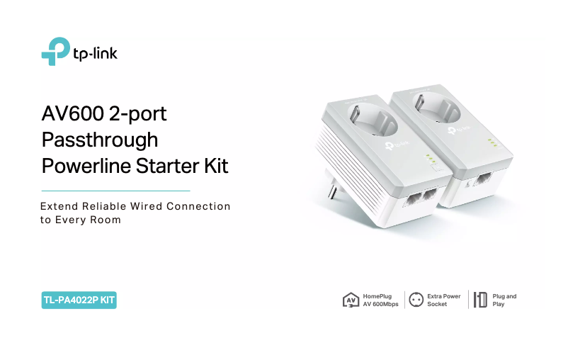 Page 1 de la notice Fiche technique TP-Link TL-PA4022P