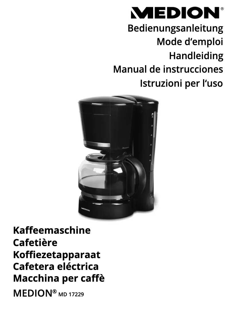 Page 1 de la notice Manuel utilisateur Medion MD 17229
