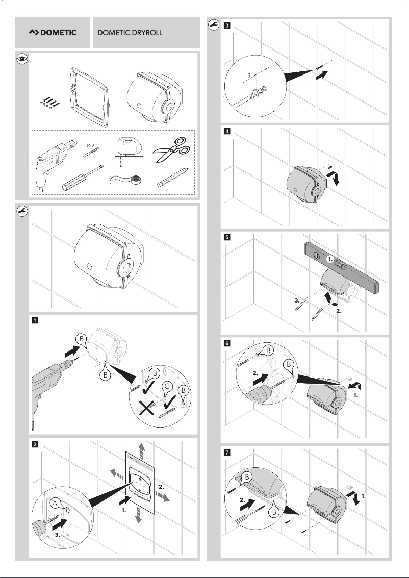 Page 1 de la notice Manuel utilisateur Dometic Dryroll